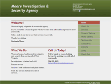 Tablet Screenshot of mooreinvestigationagency.com